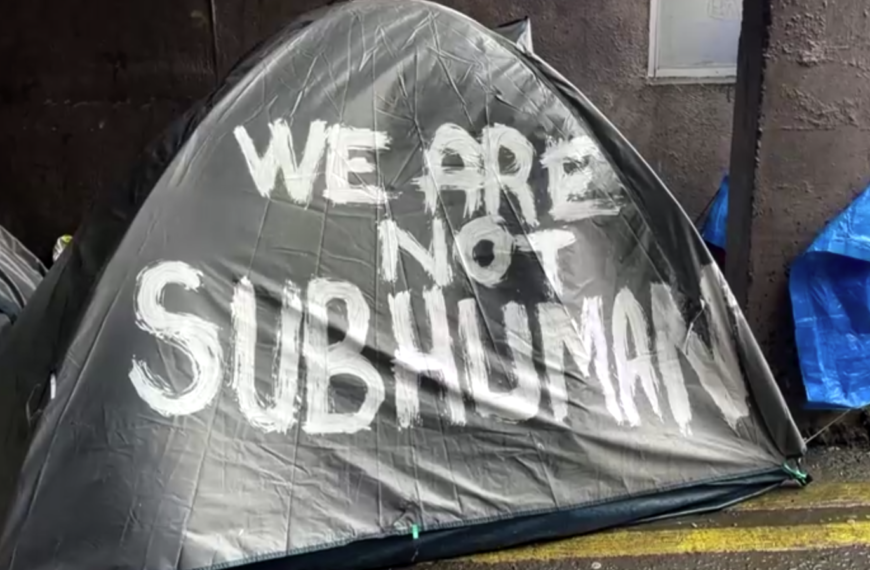 Video: Irish police dismantle Dublin’s migrant ‘tent city’