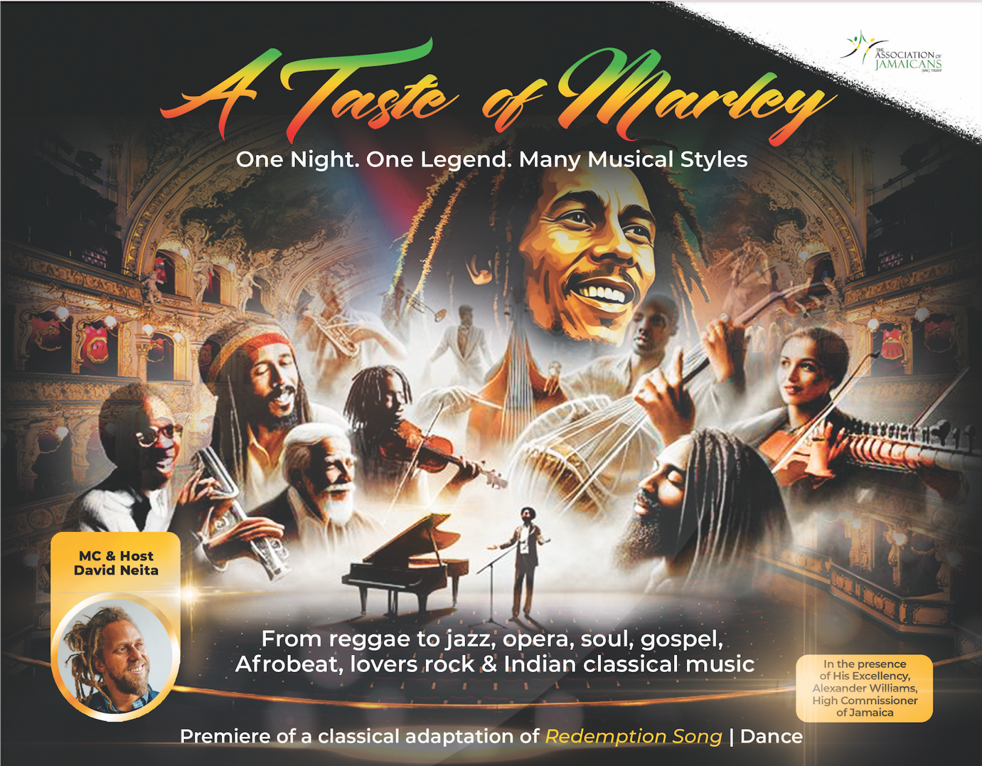 A Multi-Genre Showcase of Marley’s Musical Messages at the Royal Geographical Society