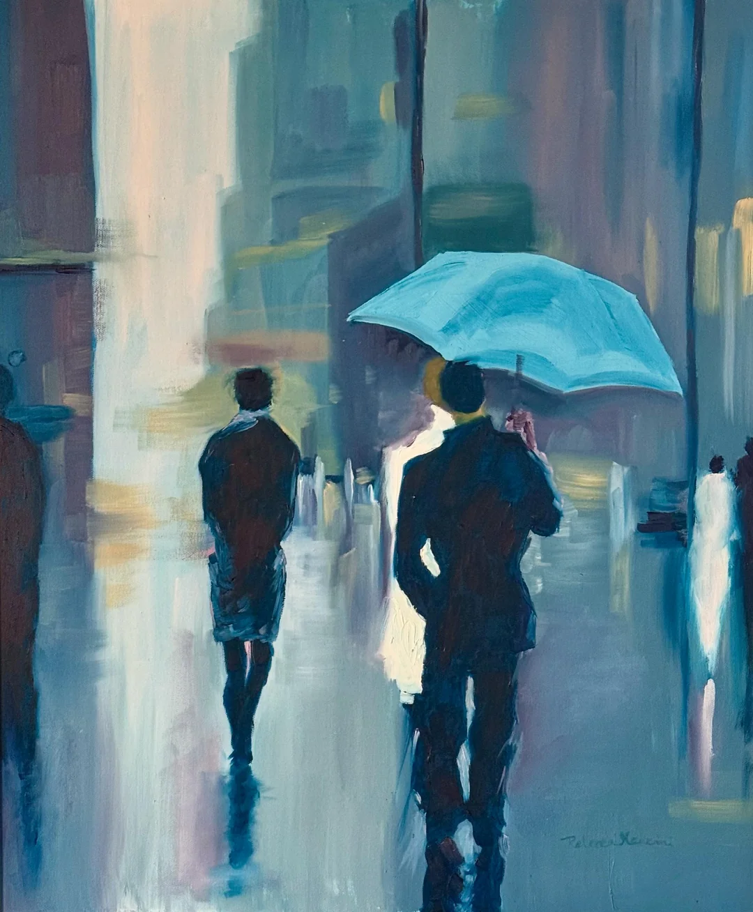 A London strike in rainy June